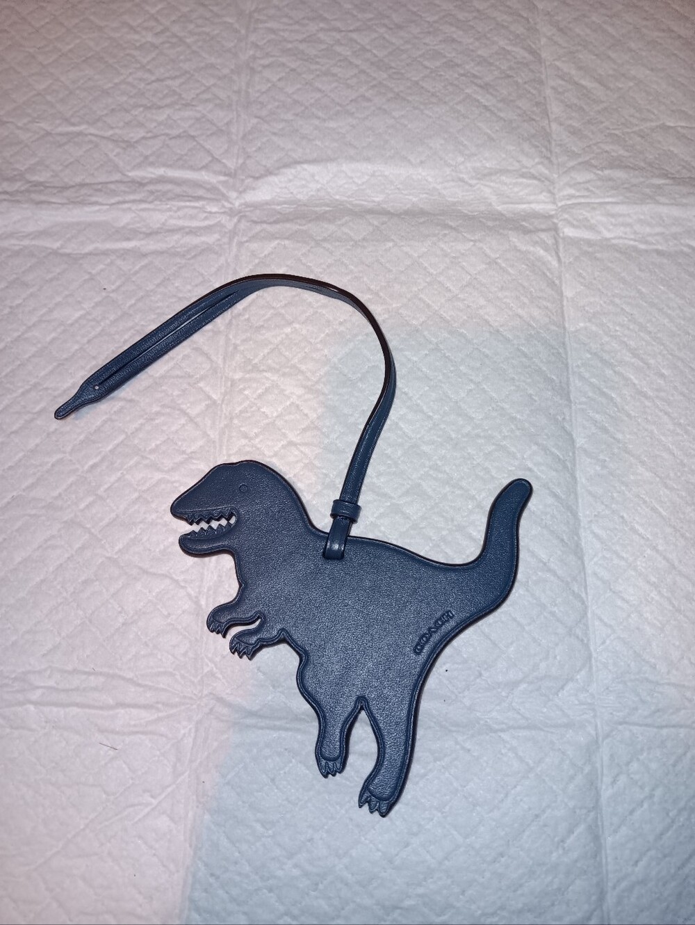 Coach Rexy Blue Full Grain Suede Bag Charm
